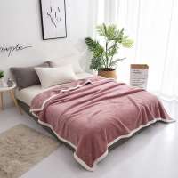 Hot sale new design super warm popular elegant fleece throw sherpa blanket